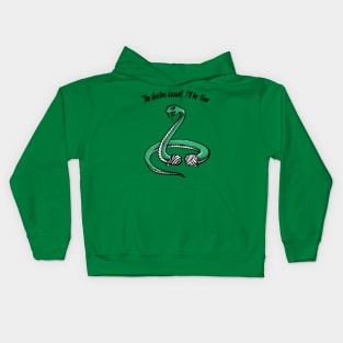 The Doctor Sssssaid I'll Be Fine Kids Hoodie